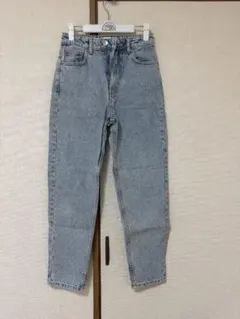 ZARA ライトブルー ストレートデニムパンツ