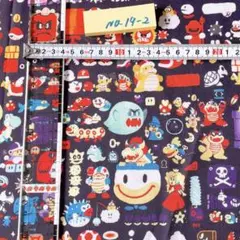 レトロマリオ綿ポリエステル生地45cm×140cm NO.19-2
