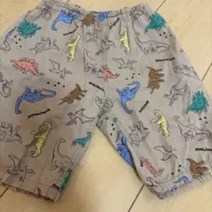 moujonjon 恐竜柄 ハーフパンツ ベージュ　110