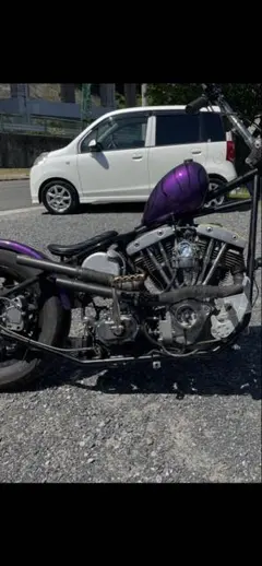 SR400ワンオフ左右出しマフラー チョッパー ボバー 1JRH01J 2パー