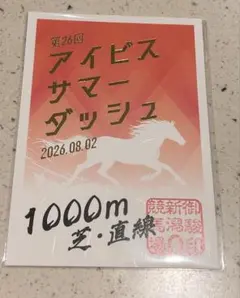 JRA 新潟競馬場 アイビスサマーダッシユ　御駿印御朱印のサムネイル