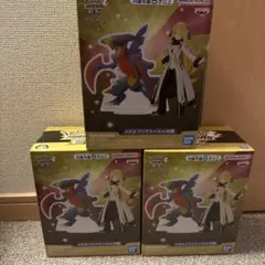 ポケモンマスターズ EXアルコスシロナ&メガガブリアス～シロナ フィギュア 3個