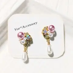 S-268.　ハンドメイド☆ビジューピアス／イヤリング