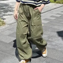cpcm ツイル カーゴパンツ カーキ