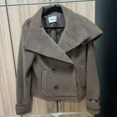 アシンメトリー ゴシックデザイン ウールコートのサムネイル