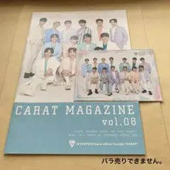 SEVENTEEN CARAT MAGAZINE vol.08ポストカード付き。