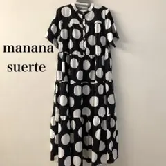 【期間限定SALE】マニャーナスエルテ　BIG DOTティアードワンピースのサムネイル