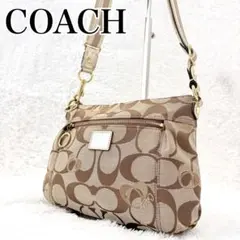 COACH Signature Embroidered Shoulder Bag