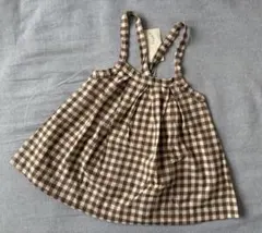 organic zoo 　ギンガムチェック　スカート　2-3y