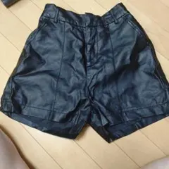 WEGO フェイクレザー ショートパンツ ブラック Fのサムネイル