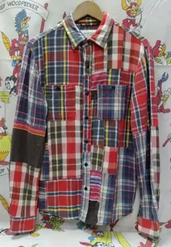 ラルフローレン★DENIM & SUPPLY・クレイジーパッチワークネル/S