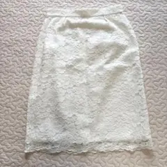 【新品】ミッシュマッシュ 白 レース スカート きれいめ オフィス デート