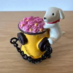 犬と花と消火栓の置物 インテリア小物