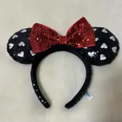 ディズニー　ミニー　スパンコール　カチューシャ