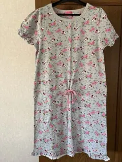 東京ディズニーリゾート ミニー 花柄 ワンピース ルームウェア L 未使用のサムネイル
