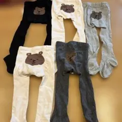 ベビータイツ 5点セット クマデザイン