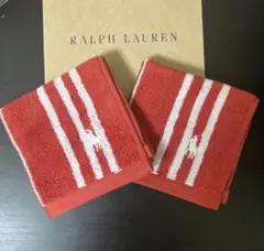 新品　ラルフローレン　タオルハンカチ　2枚セット