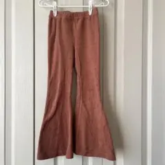 Salty palm パイル　フレア　パンツ　110