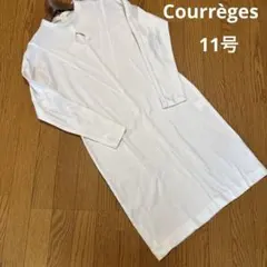 Courrèges クレージュ 長袖ワンピース ホワイト 11A3のサムネイル