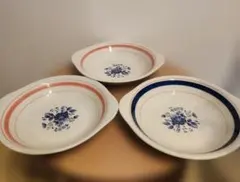 昭和レトロ　カレー皿3枚