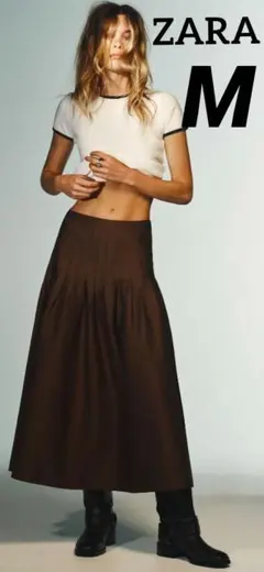 ZARA プリーツミディスカートのサムネイル