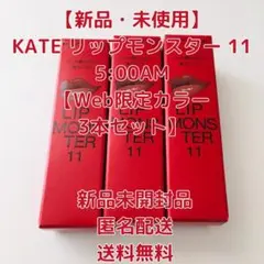 [新品未使用]KATE リップモンスター 11 5:00AM【3本セット】