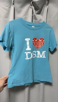 I LOVE DSM プリント 半袖 Tシャツ ライトブルー