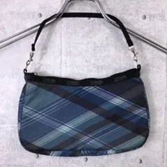 LeSportsac 00s USA製 レトロ モード チェック ハンドバッグ