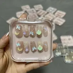 207#ネイルサロン 純手作りカスタムメイドネイルセット 10個入り