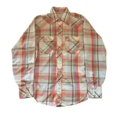 Levi's 70's ウエスタン　チェック　長袖シャツ　アメカジ　サイズL