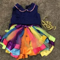 カラフルフリルのドレス　チアガールコスプレ