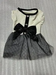 犬服 リボン付きドレス Mサイズ