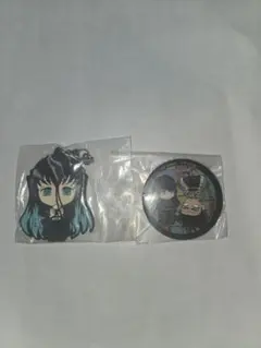 鬼滅の刃 時透無一郎 ラバーストラップ 缶バッジ セット