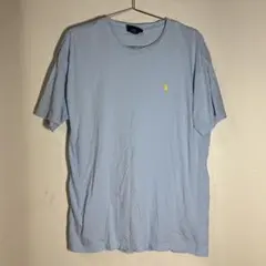 90s Polo by Ralph Lauren ライトブルー Tシャツ 古着