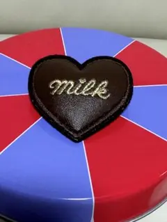 最終価格☆MILKハート型バレッタ【ブラウン✖️ゴールド】のサムネイル