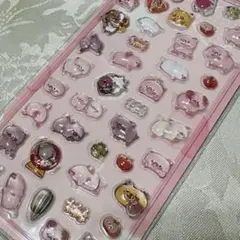 動物キャラクター透明シールセット