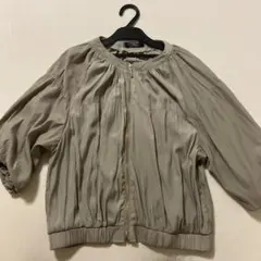 HUDSON honey ジップアップ ブルゾン ベージュ M