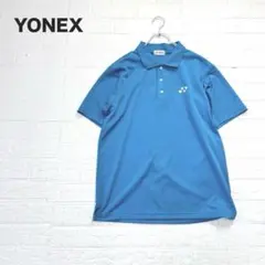 YONEX ヨネックス 半袖 ポロシャツ 吸水 速乾 ロゴ刺繍 水色 L