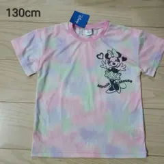 新品 ミニーマウス 半袖Tシャツ 130cm　マーブルカラー ディズニーのサムネイル