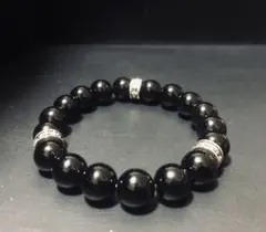 【ブラックオニキス】天然石パワーストーンブレスレット