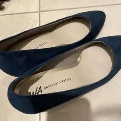 ORiental TRaffic ネイビー スエード ヒール