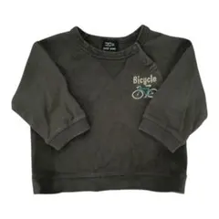 petit main 自転車刺繍 トレーナー 80