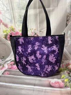 ラウンド型トートバッグ（星月夜パープル）ジョリーフルール