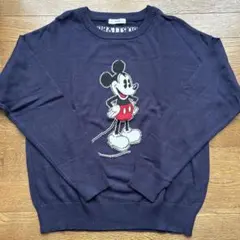 Disney ミッキーマウス ニットセーター ネイビー　最終お値下げ