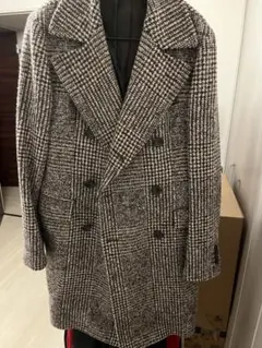 44 美品 TAGLIATORE カシミヤ100% ダブル コート タリアトーレ TAGLIATORE タリアトーレ ポロコート メルトン カシミヤ100
