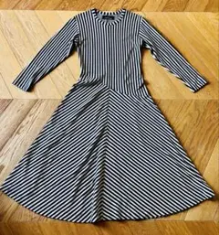 トリココムデギャルソン ロング ワンピース ストライプ Aライン 極美品です