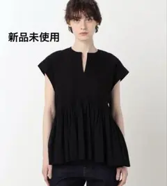 別注【新宿未使用】ヌキテパ　BLACKブラウスのサムネイル