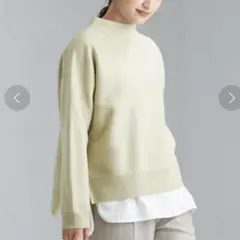 green label relaxing FFC ウール ボトルネック ニット