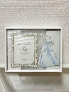 【未使用】シンデレラ　写真立て ディズニー シンデレラ フォトフレーム 写真立て ブルー - メルカリ