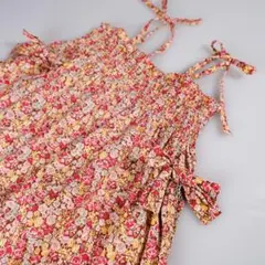 【極美品】タルティーヌエショコラ 花柄 リボン ワンピース 110 お食事会に◎